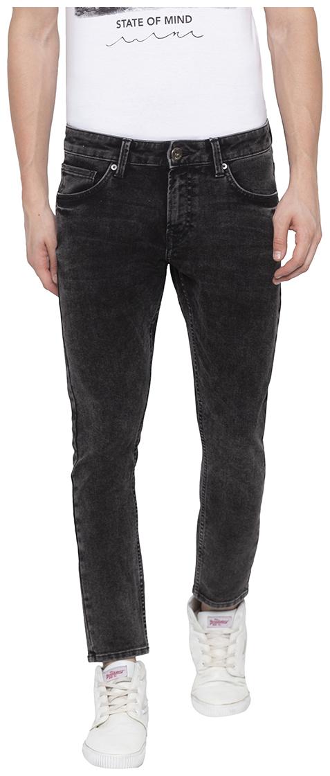

Spykar Men Black Tapered Fit Jeans