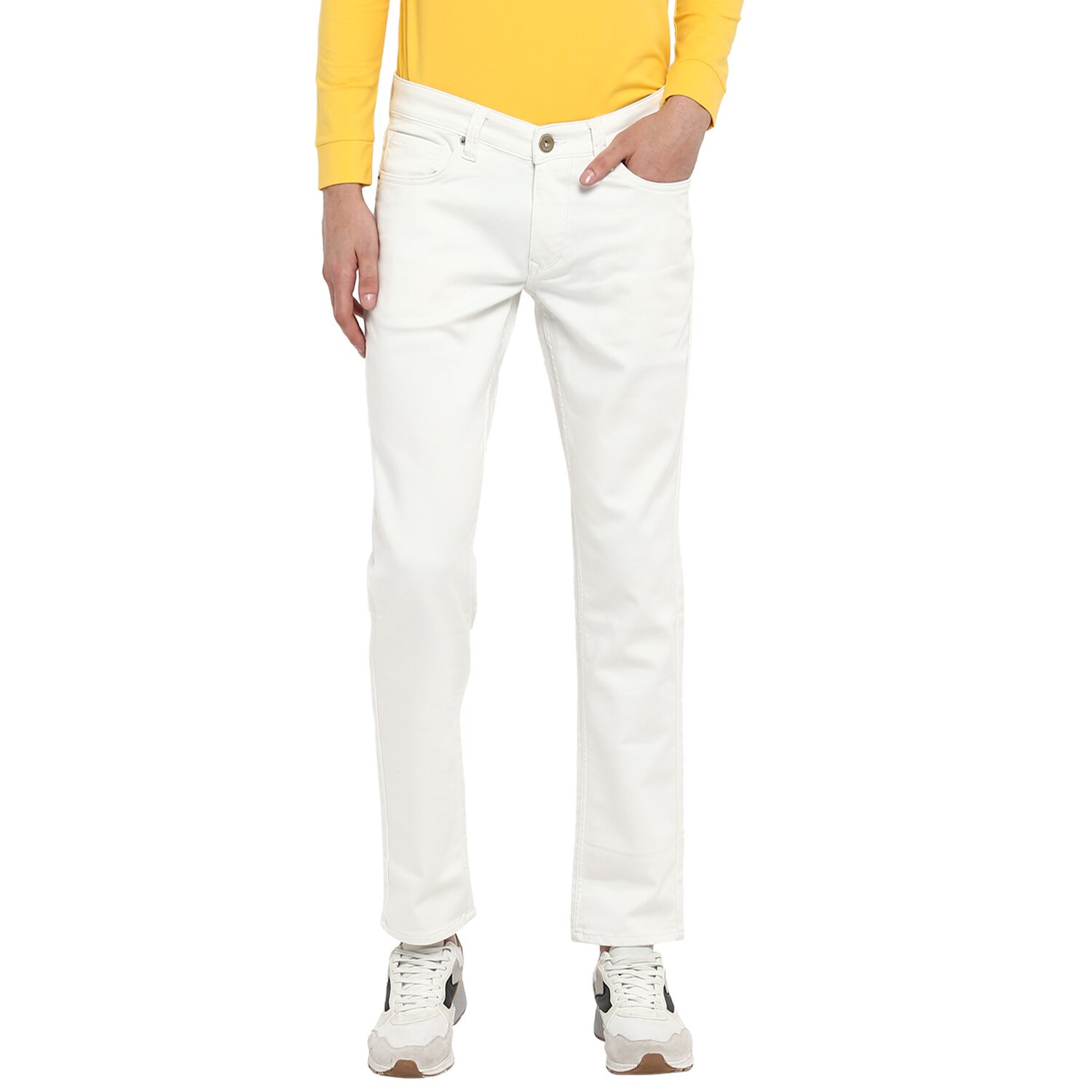 

Spykar Men White Skinny Fit Jeans