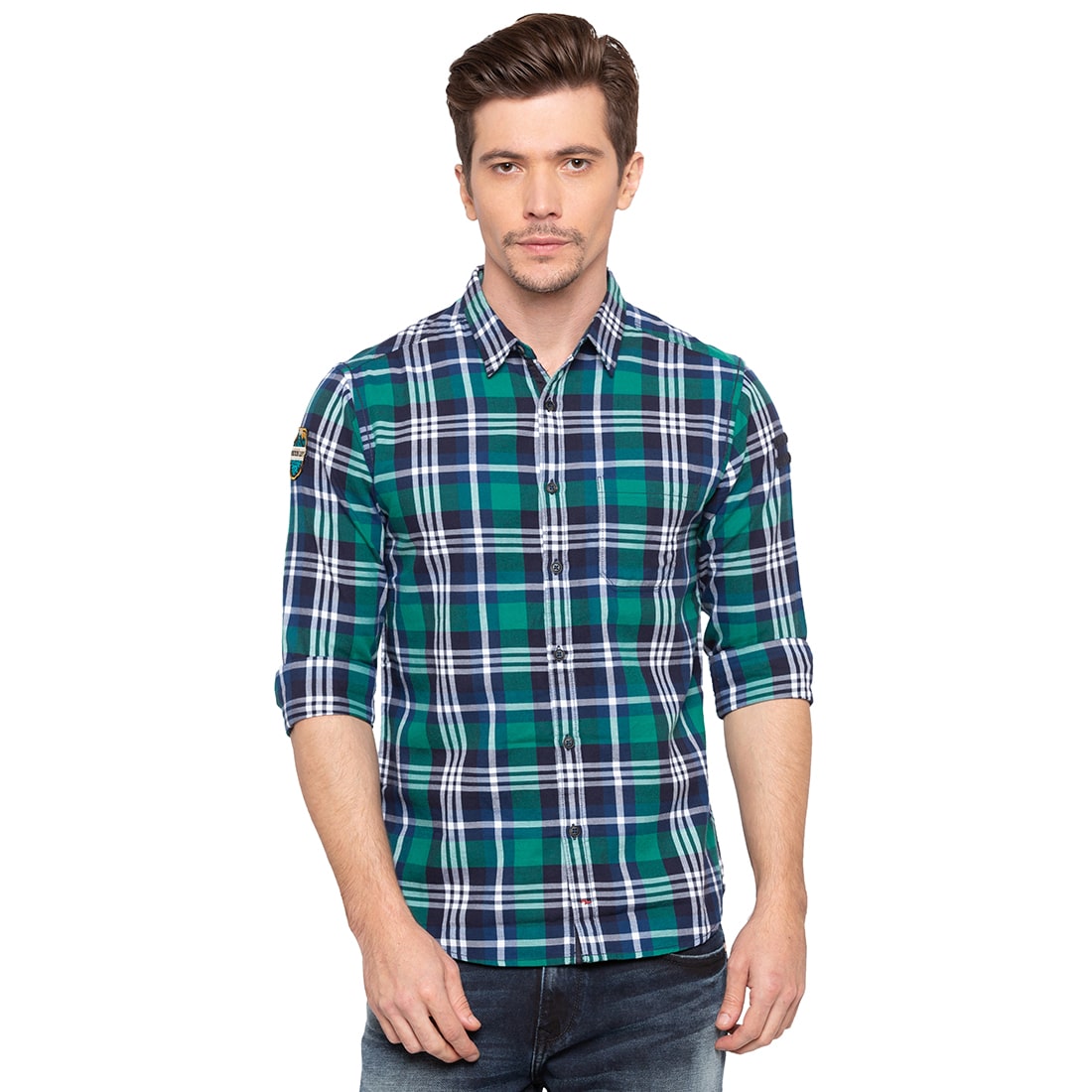 

Spykar Men Multi Checked Slim Fit Casual Shirt