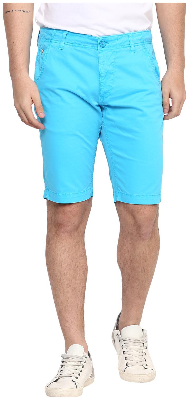 

Spykar Men Cotton Blend Shorts Blue