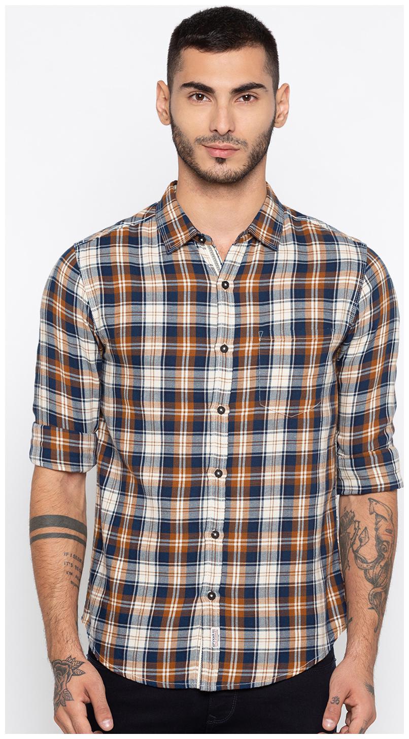 

Spykar Men Multi Checked Slim Fit Casual Shirt