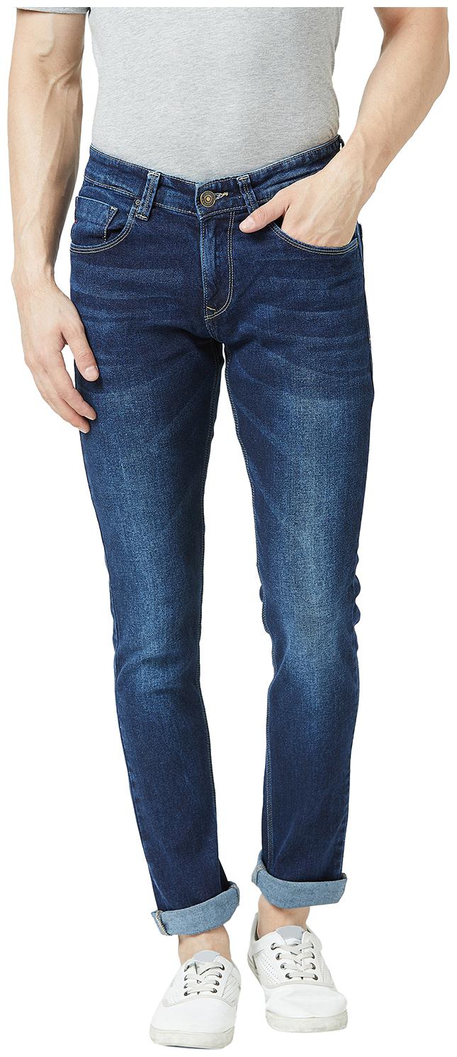 spykar skinny men's blue jeans