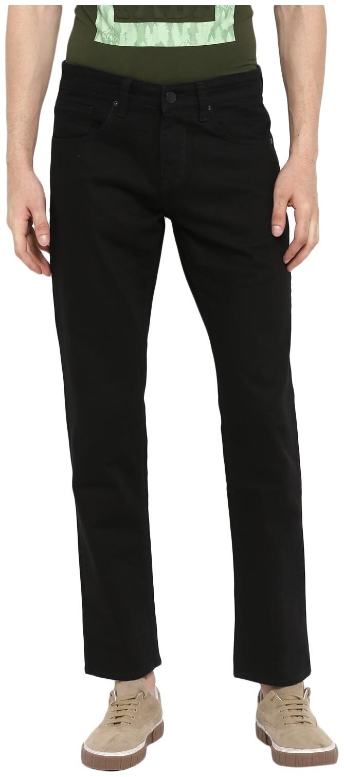 

Spykar Men Black Straight Fit Jeans
