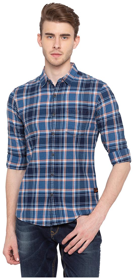 

Spykar Men Multi Checked Slim Fit Casual Shirt