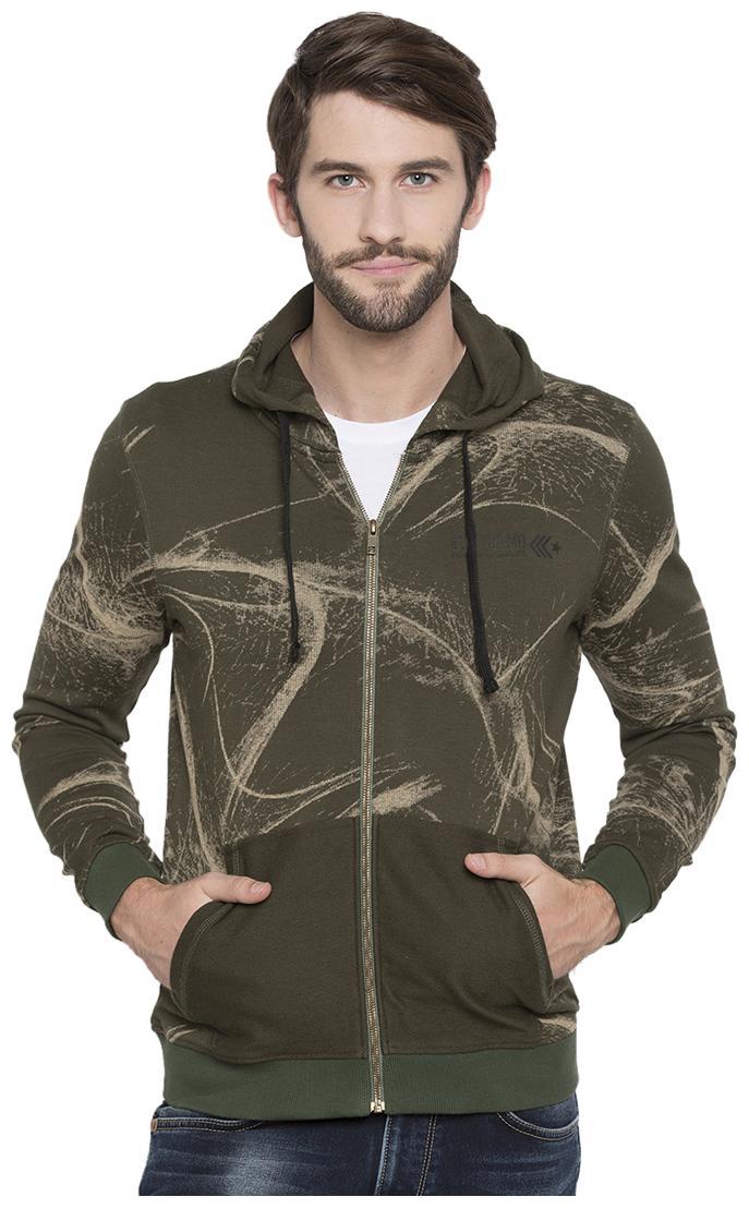 

Spykar Men Green Hooded Hoodie