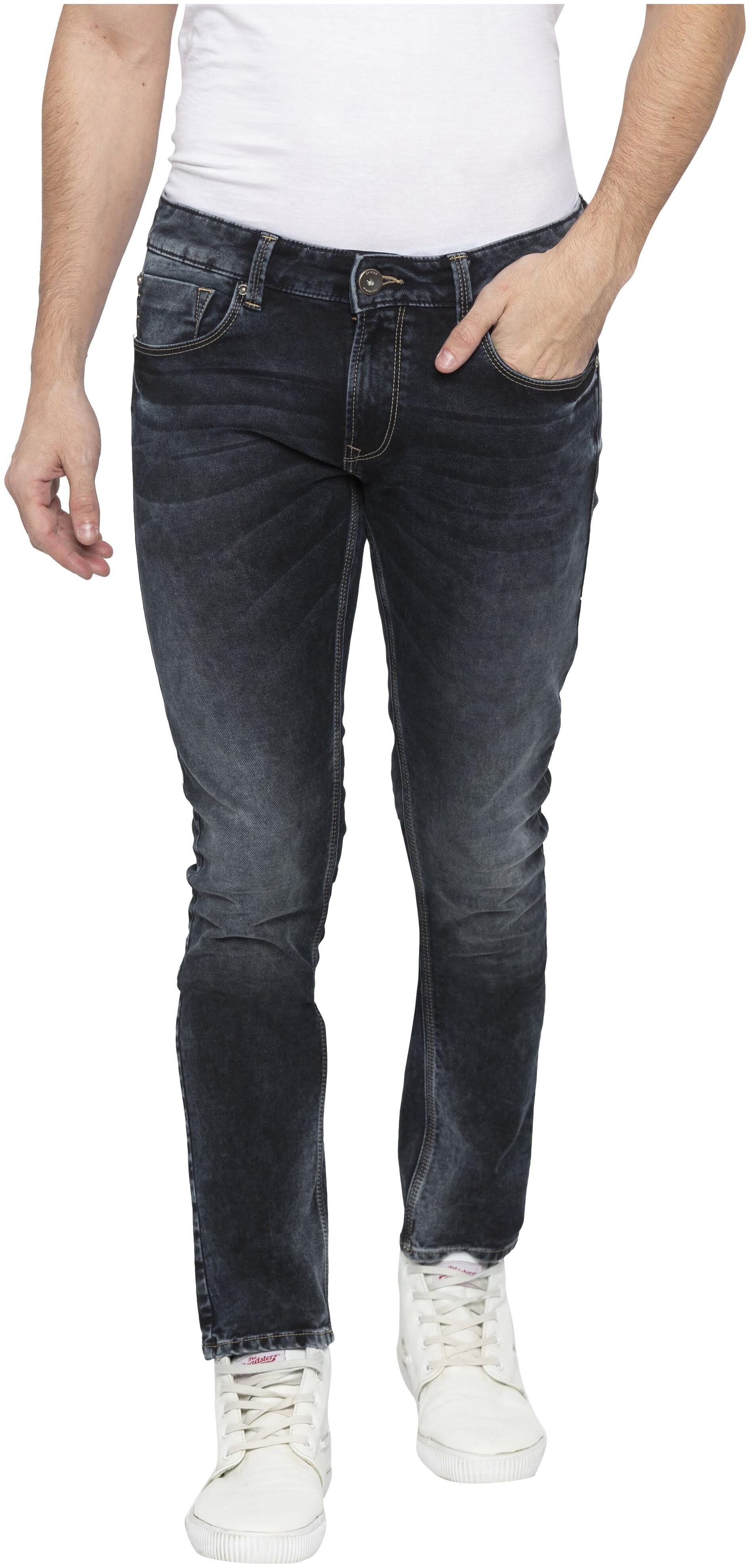

Spykar Men Black Regular Fit Jeans