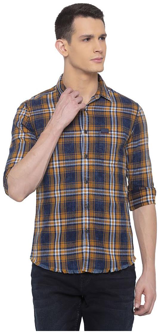 

Spykar Men Multi Checked Slim Fit Casual Shirt