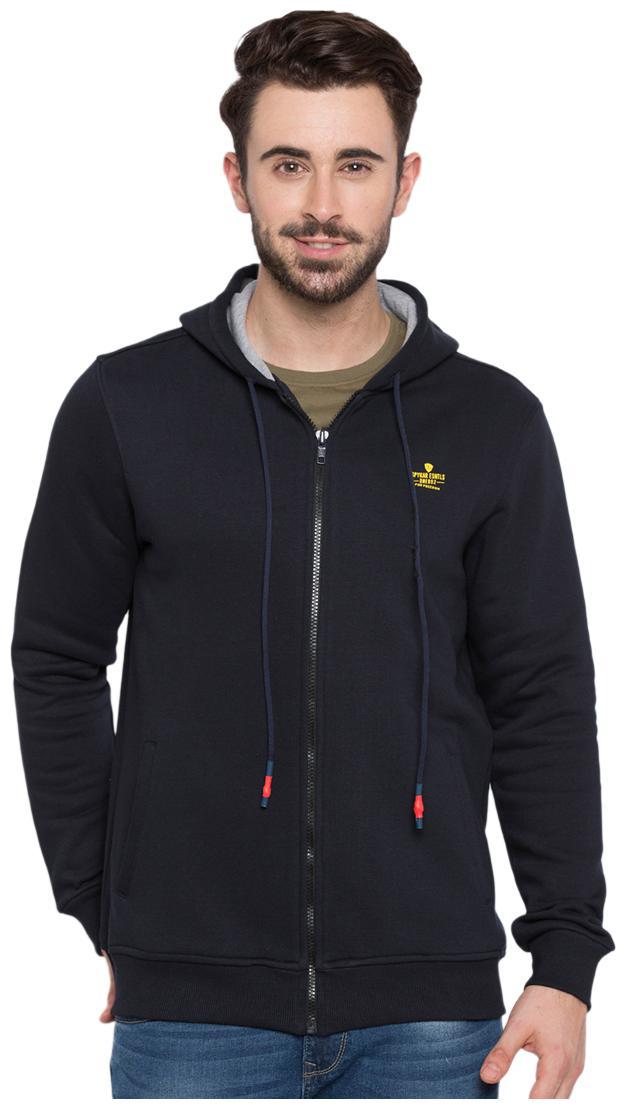 

Spykar Men Blue Hooded Hoodie
