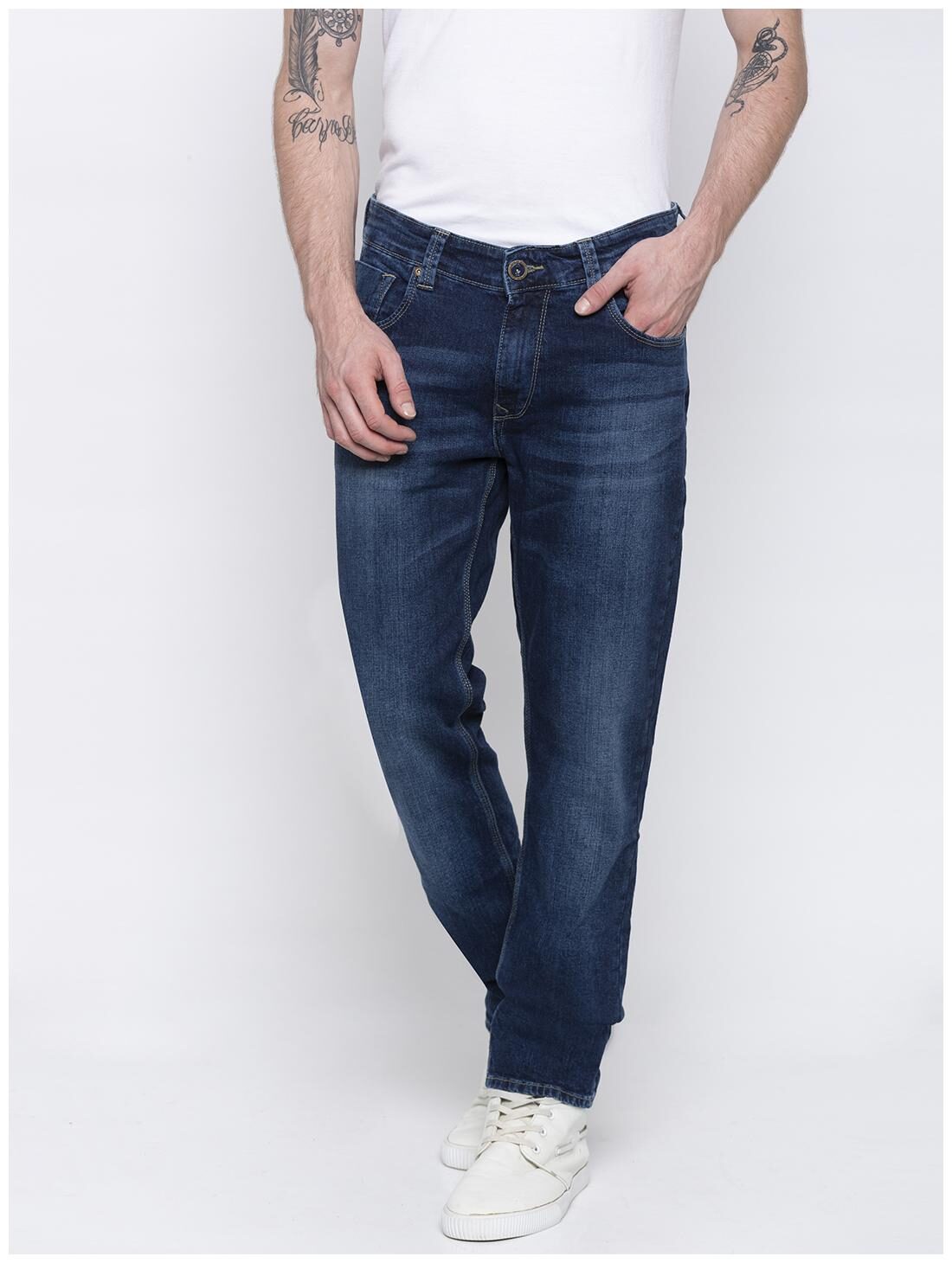 

Spykar Men Blue Tapered Fit Jeans