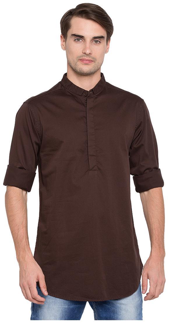 

Spykar Men Brown Slim Fit Kurta