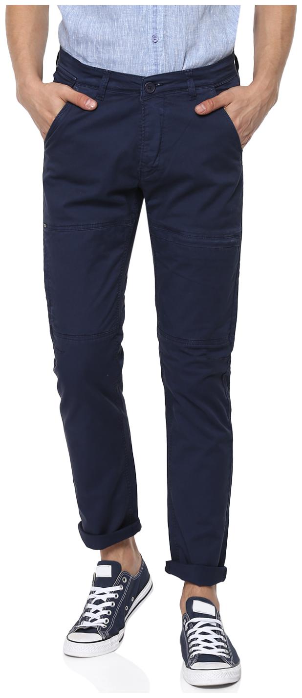 

Spykar Men Blue Solid Slim fit Chinos