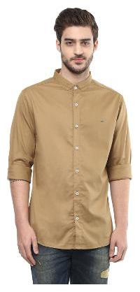 

Spykar Men Brown Solid Slim Fit Casual Shirt