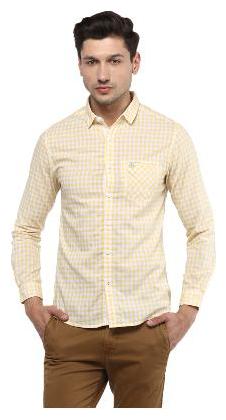 

Spykar Men Beige Solid Slim Fit Casual Shirt