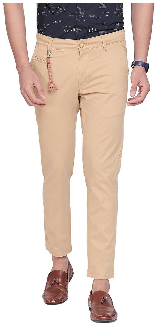 

Spykar Men Brown Solid Slim fit Chinos