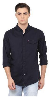 

Spykar Men Black Solid Slim Fit Casual Shirt