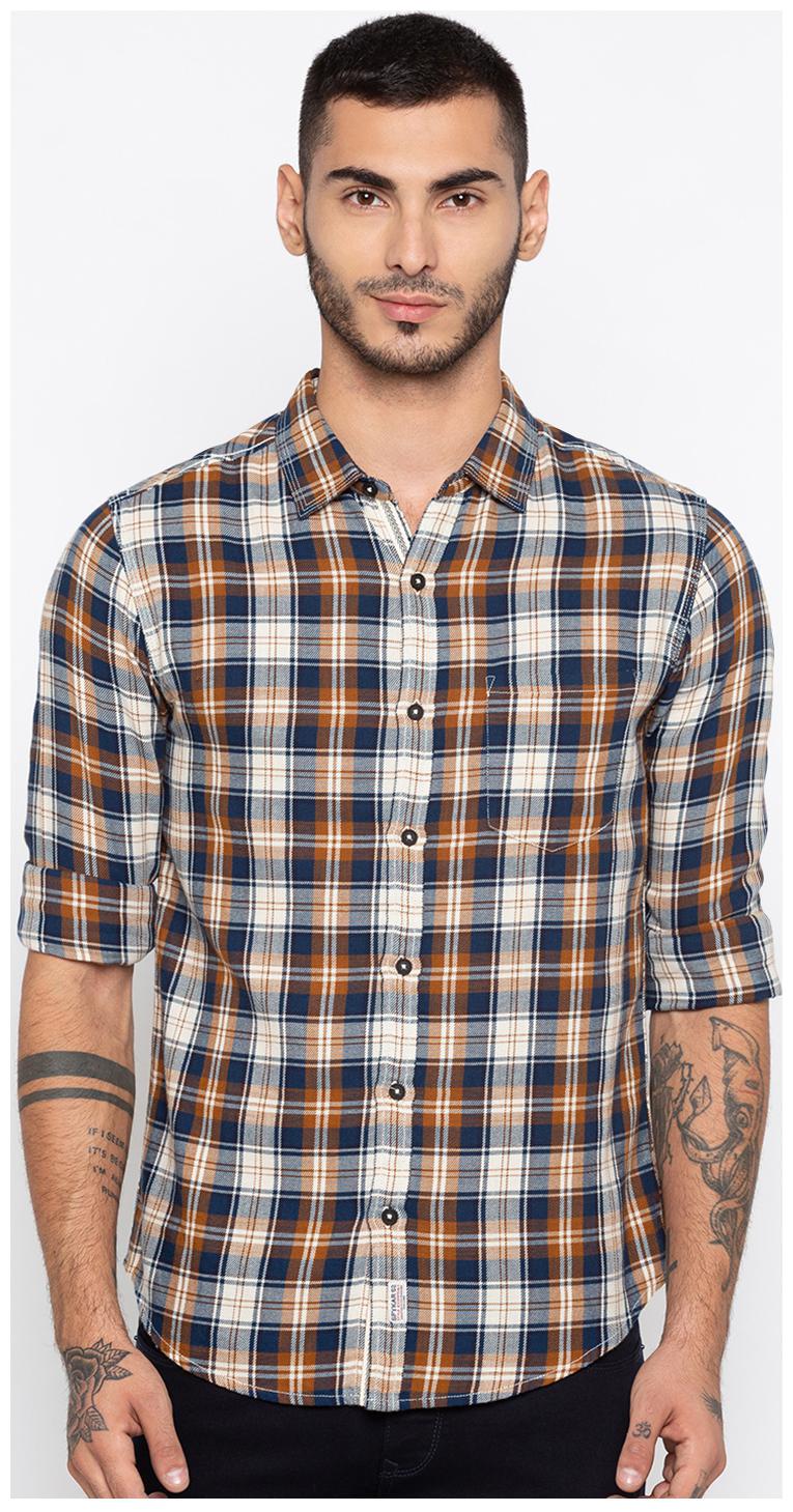 

Spykar Men Multi Checked Slim Fit Casual Shirt