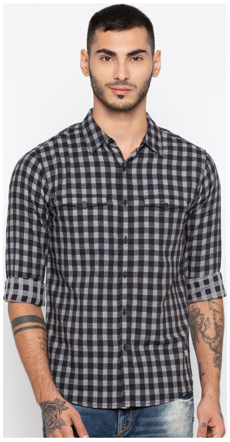 

Spykar Men Multi Checked Slim Fit Casual Shirt