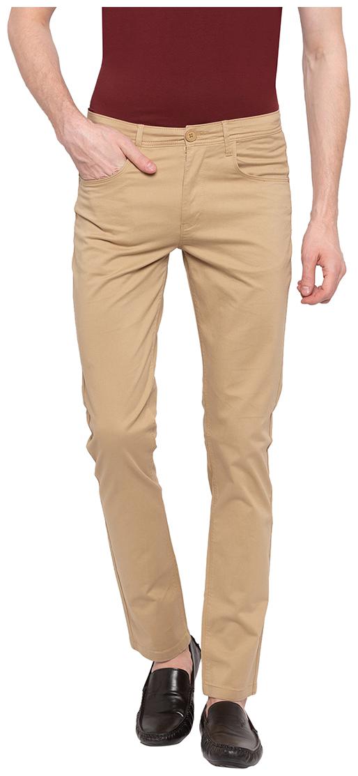 

Spykar Men Beige Solid Slim fit Chinos