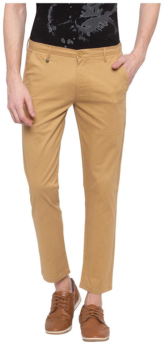 

Spykar Men Brown Solid Slim fit Chinos