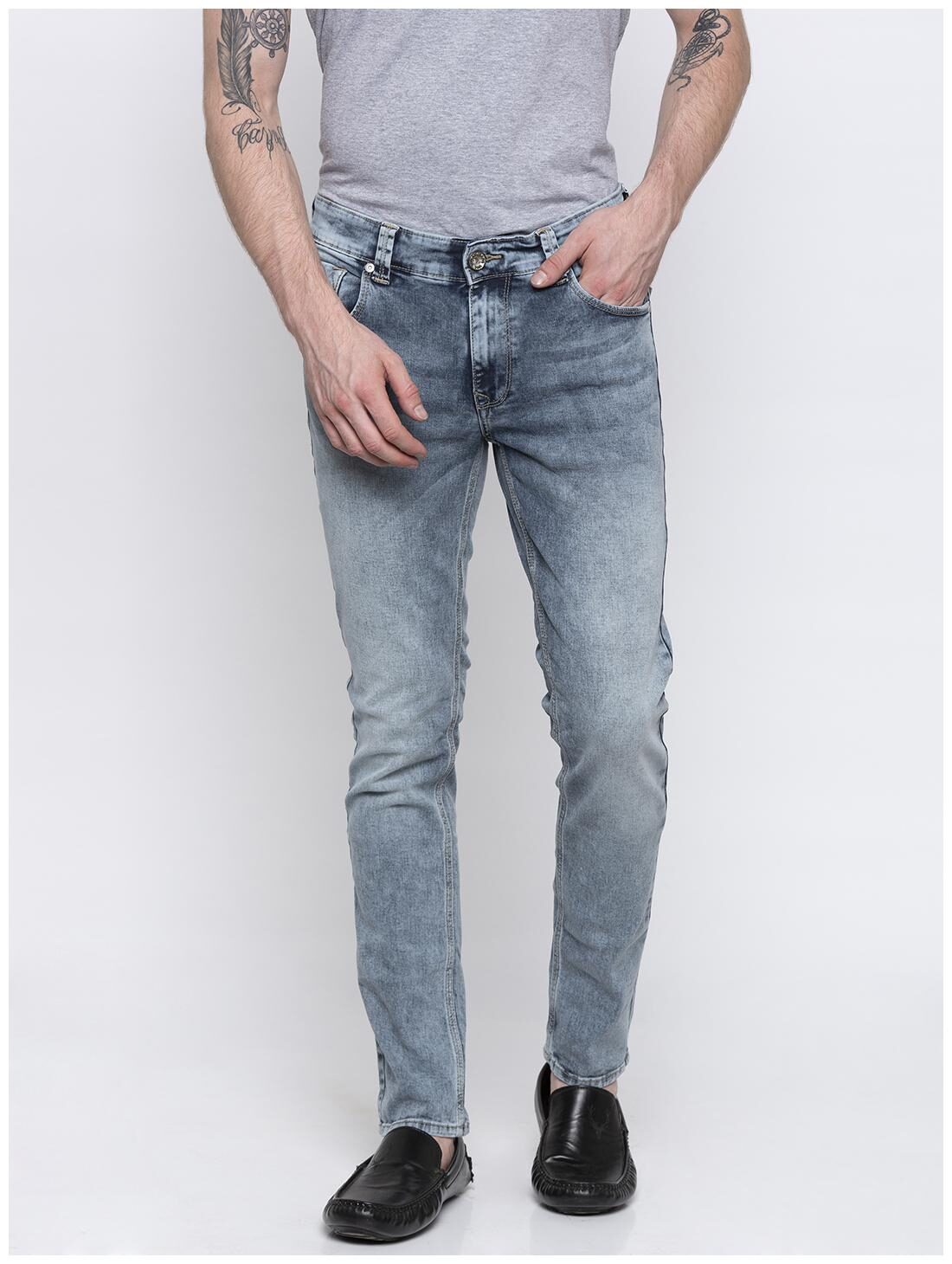 

Spykar Men Grey Slim Fit Jeans