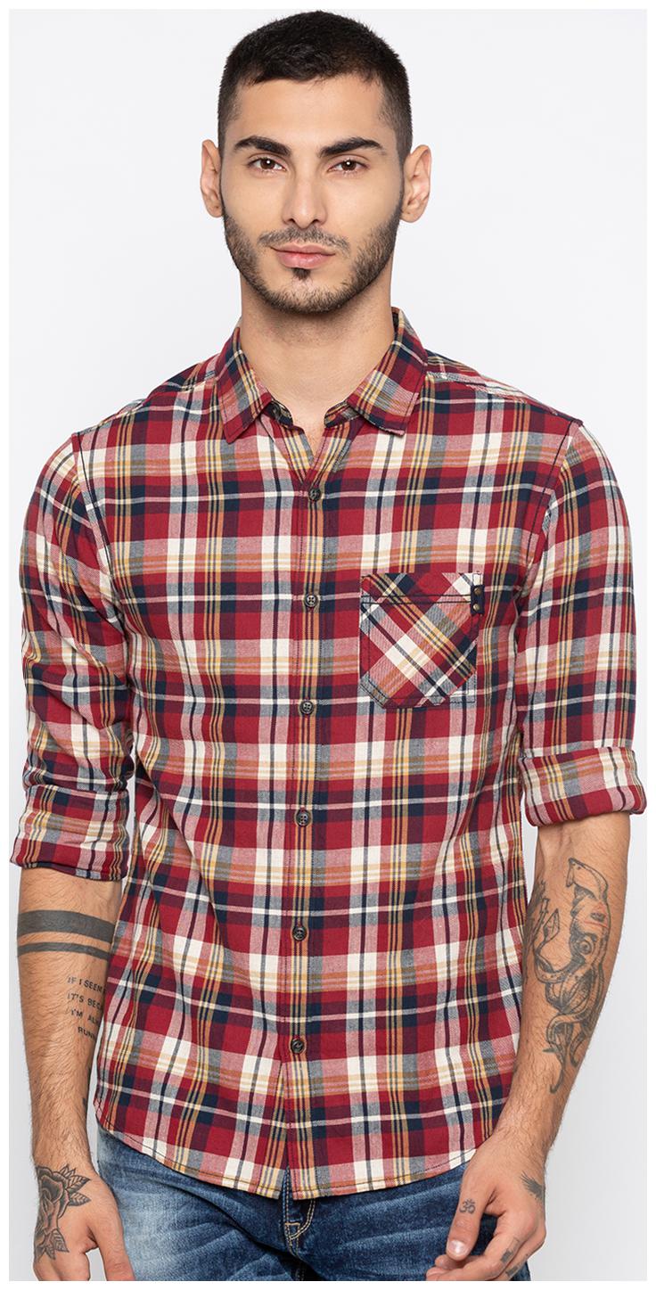 

Spykar Men Multi Checked Slim Fit Casual Shirt