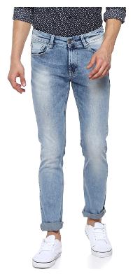 

Spykar Men Blue Tapered Fit Jeans