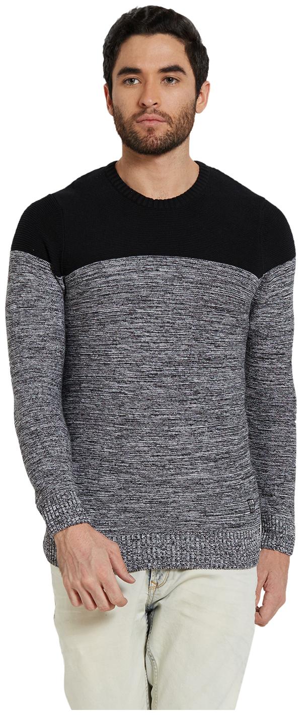 

Spykar Men s Slim Fit Round Neck Solid T-Shirt - Black