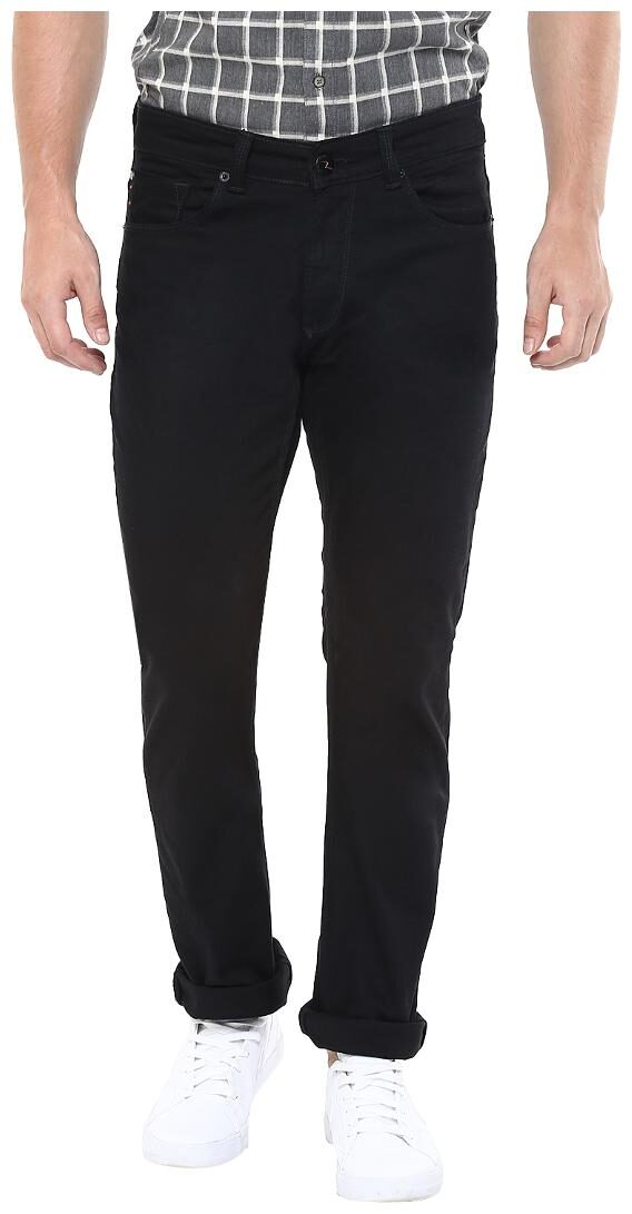 

Spykar Men Black Regular Fit Jeans