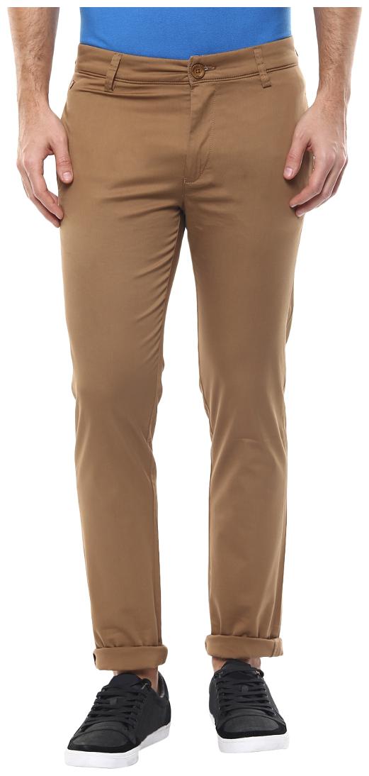 

Spykar Men Brown Solid Slim fit Chinos