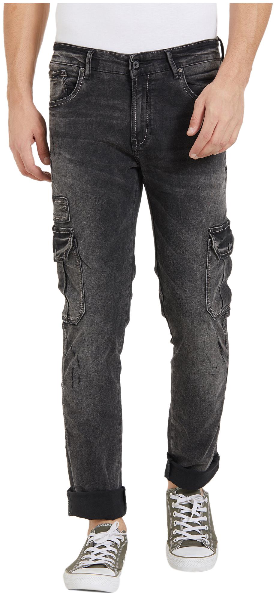 

Spykar Men Black Tapered Fit Jeans