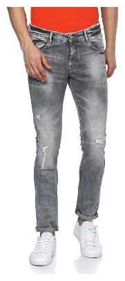 

Spykar Men Grey Skinny Fit Jeans