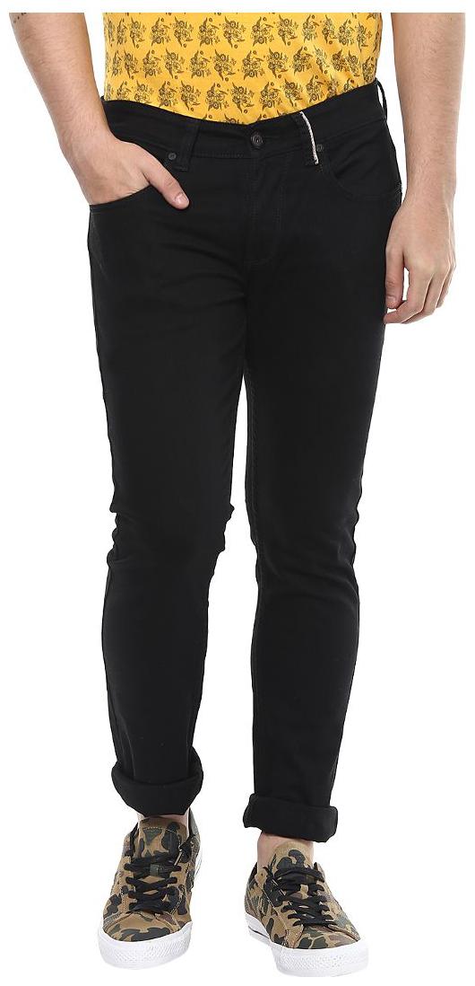 

Spykar Men Black Regular Fit Jeans