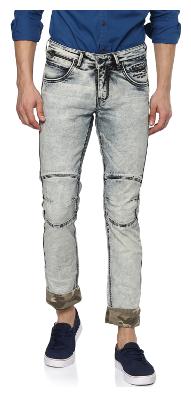 

Spykar Men Black Tapered Fit Jeans