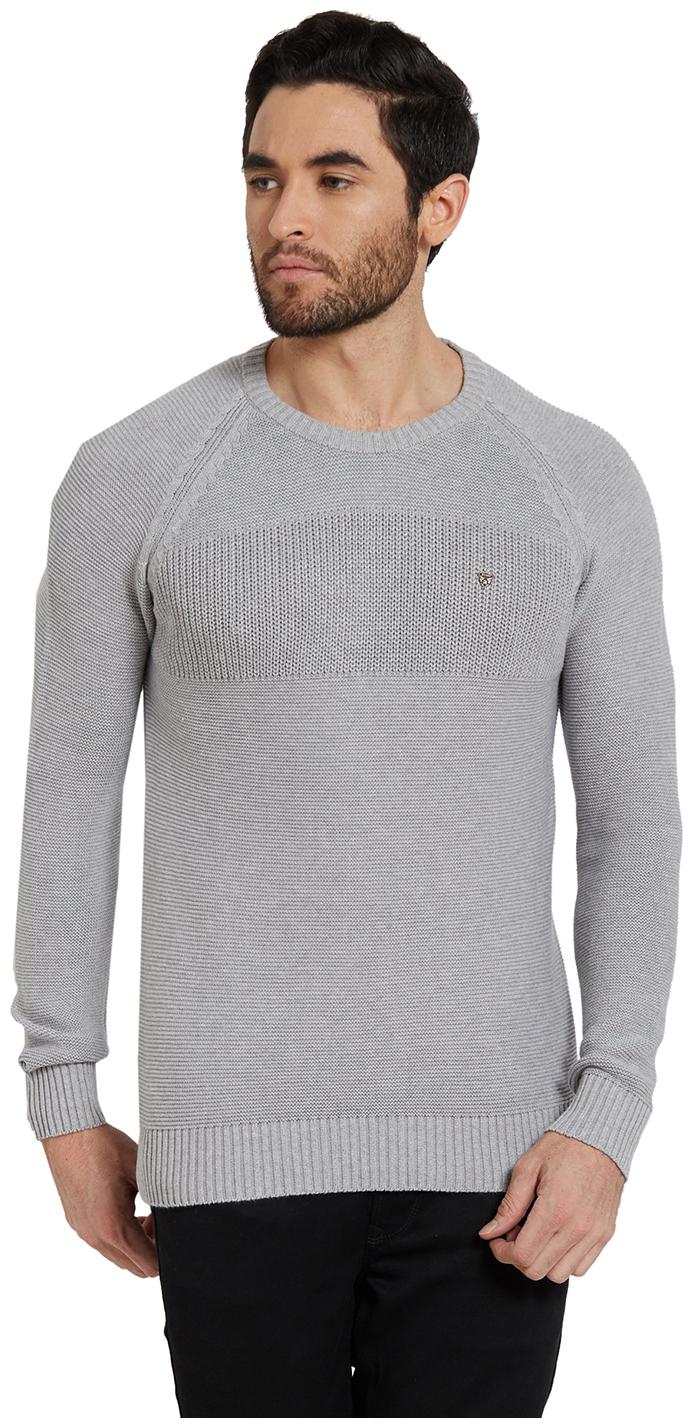 

Spykar Mens Grey Slim Fit Sweatshirts