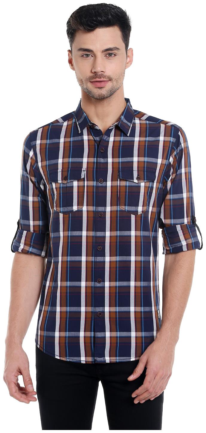 

Spykar Men Multi Checked Slim Fit Casual Shirt