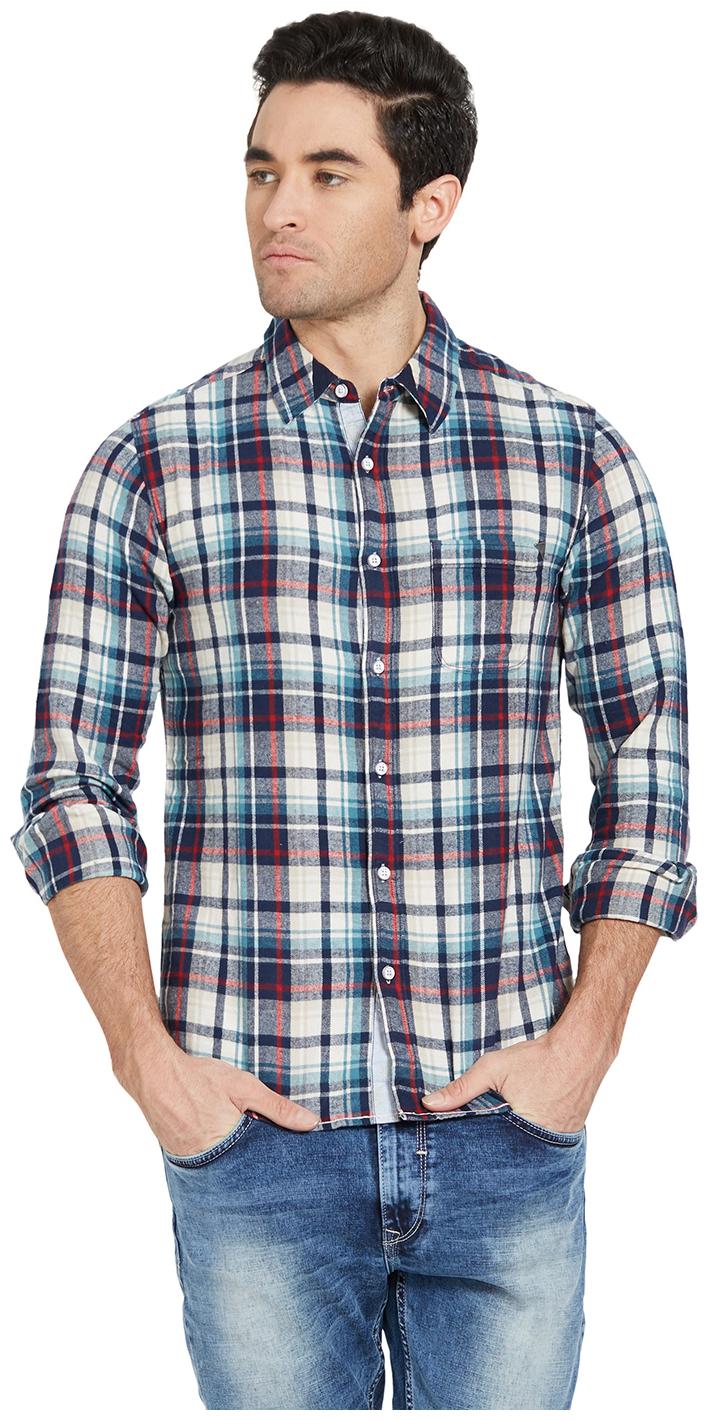 

Spykar Men Multi Checked Slim Fit Casual Shirt