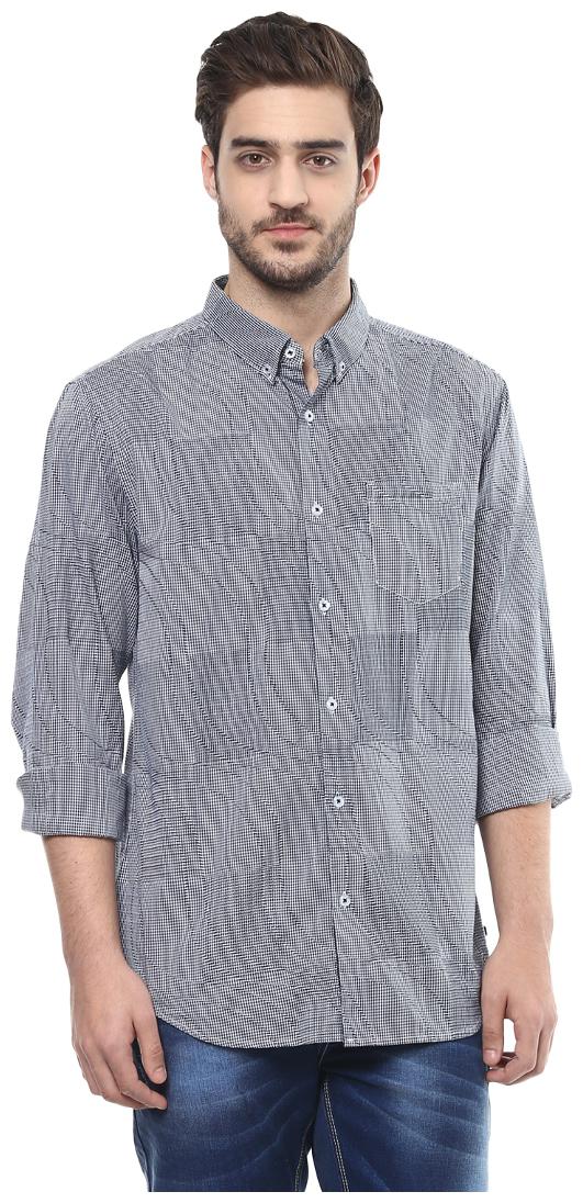 

Spykar Men Grey Printed Regular Fit Casual Shirt