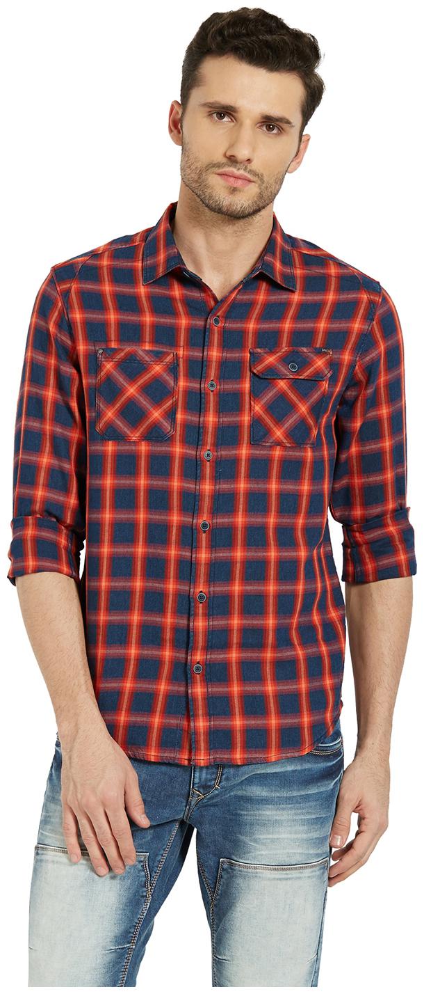 

Spykar Men Multi Checked Slim Fit Casual Shirt