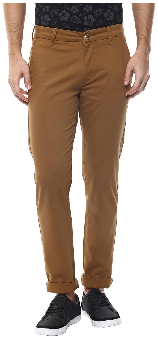 

Spykar Men Brown Solid Slim fit Chinos