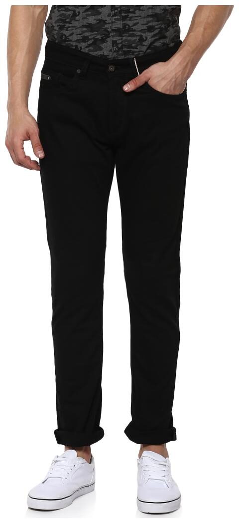 

Spykar Men Black Tapered Fit Jeans
