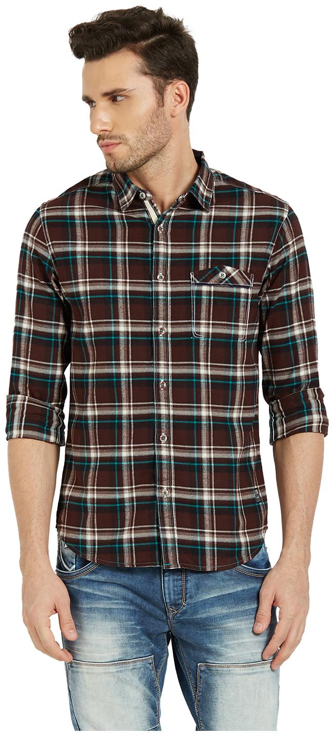 

Spykar Men Multi Checked Slim Fit Casual Shirt