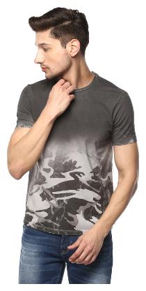 

Spykar Men Grey Slim fit Cotton Round neck T-Shirt - Pack Of 1