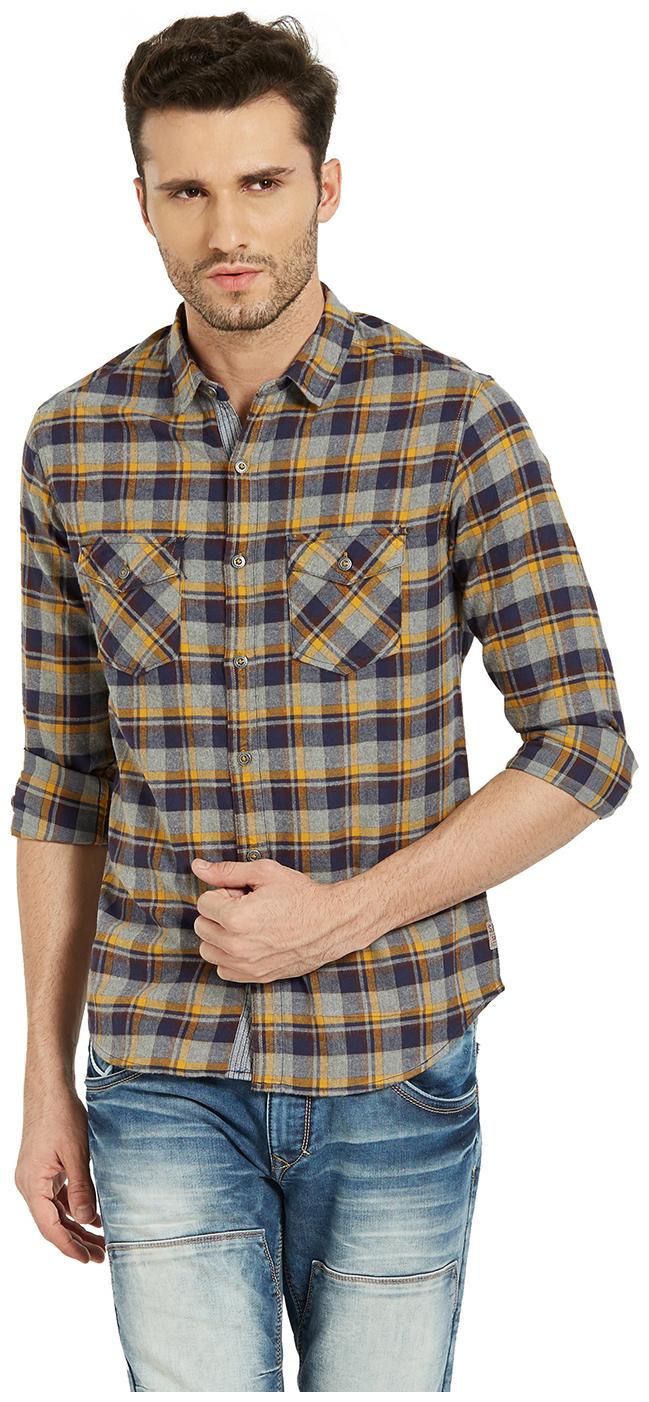 

Spykar Men Multi Checked Slim Fit Casual Shirt