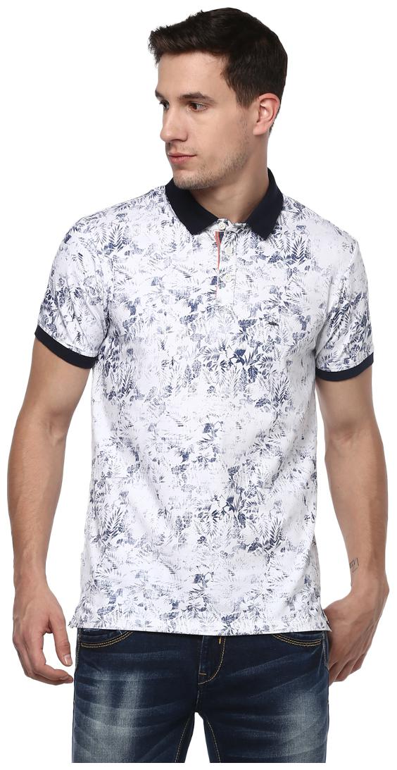 

Spykar Men White Regular fit Cotton Polo collar T-Shirt - Pack Of 1