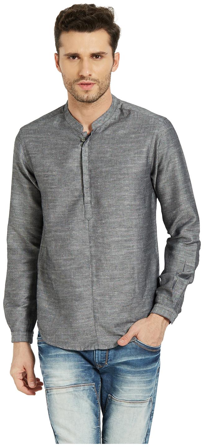 

Spykar Men Black Solid Slim Fit Casual Shirt