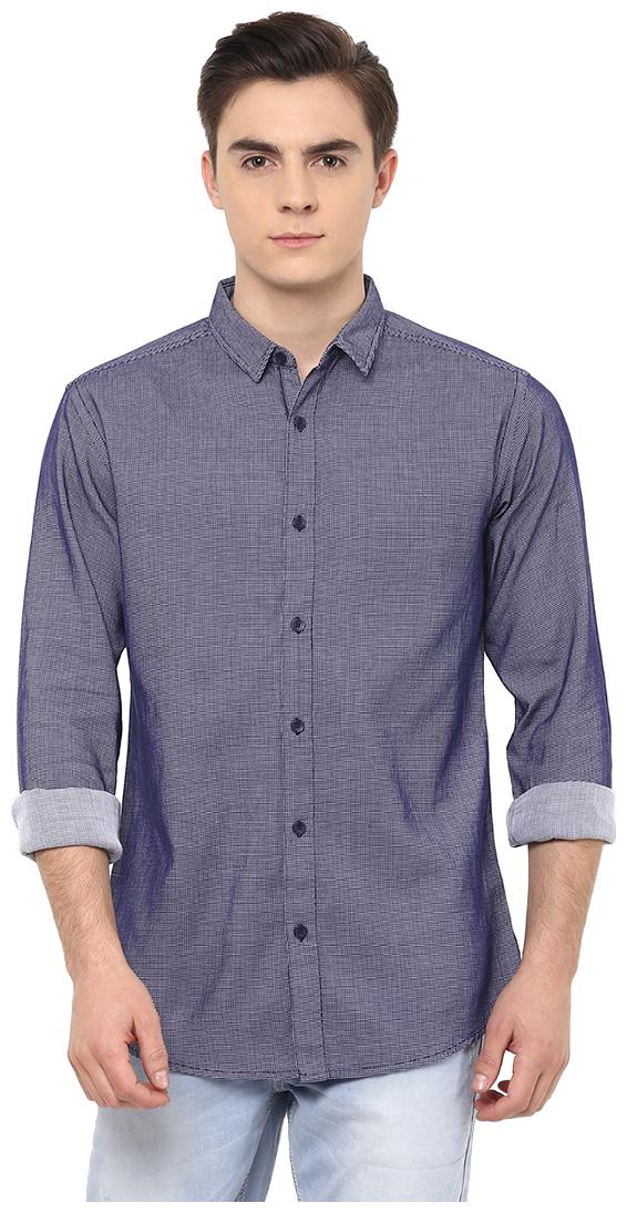 

Spykar Men Grey Solid Slim Fit Casual Shirt
