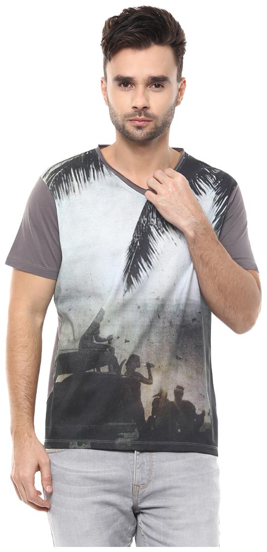 

Spykar Men s T-Shirt - Grey