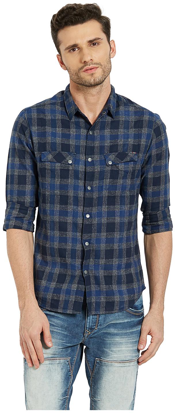 

Spykar Men Multi Checked Slim Fit Casual Shirt