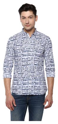 

Spykar Men Multi Horizontal Stripes Slim Fit Casual Shirt