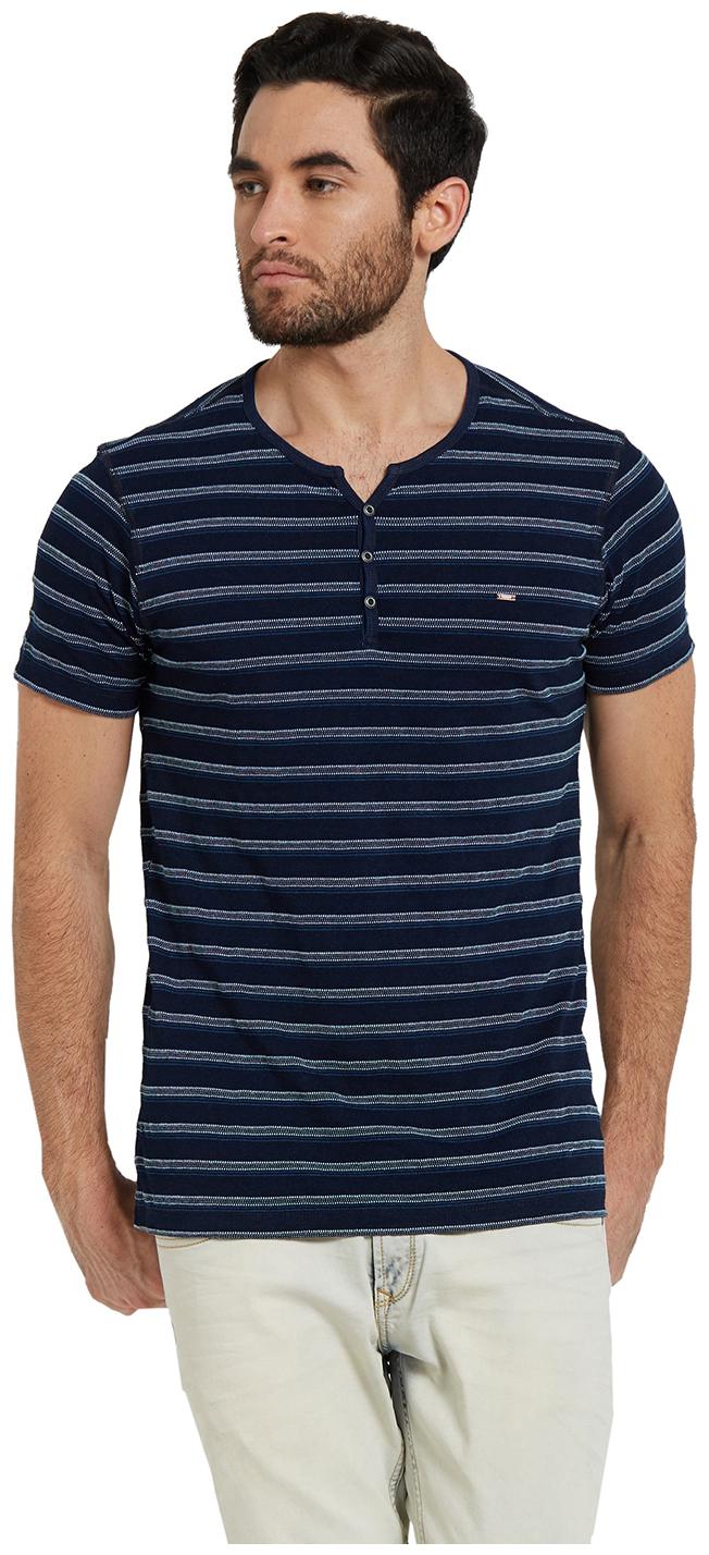 

Spykar Men Blue Slim fit Cotton Round neck T-Shirt - Pack Of 1